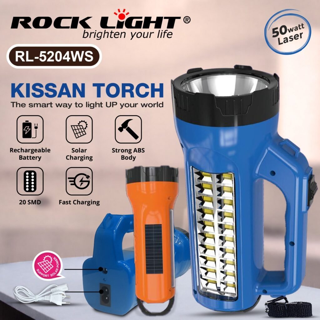 RL 5204W Handheld Kissan Torch for Field, Farm & Emergency - Rocklight ...